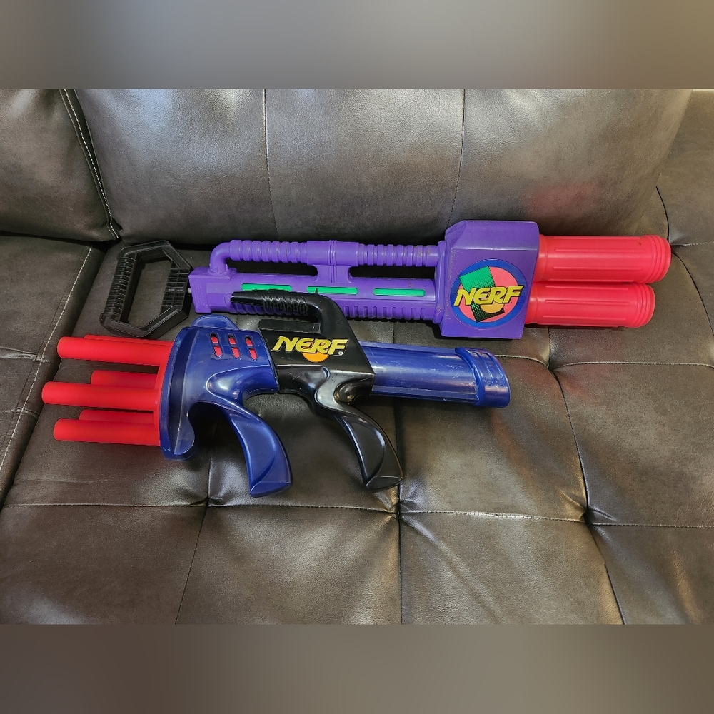2 Early 90s Nerf Guns No Ammo